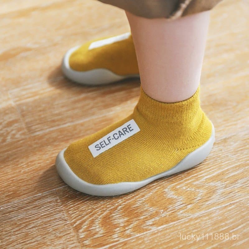 Unissex Sapatos De Bebê Primeiros Andadores Primeiro Andador Menina Crianças Sola De Borracha Macia Sapato Botas De Malh