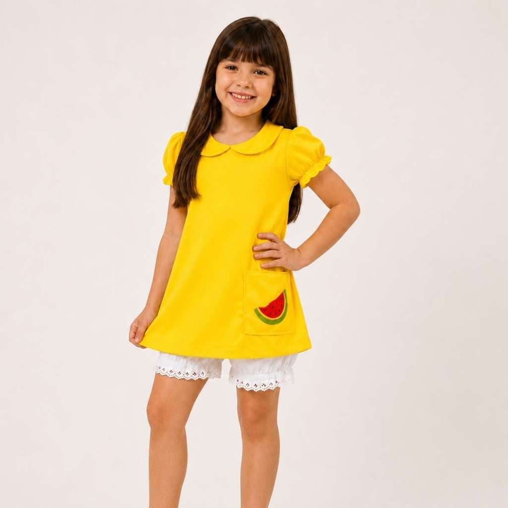 Fantasia Magali Turma da Mônica Infantil Short e Blusa