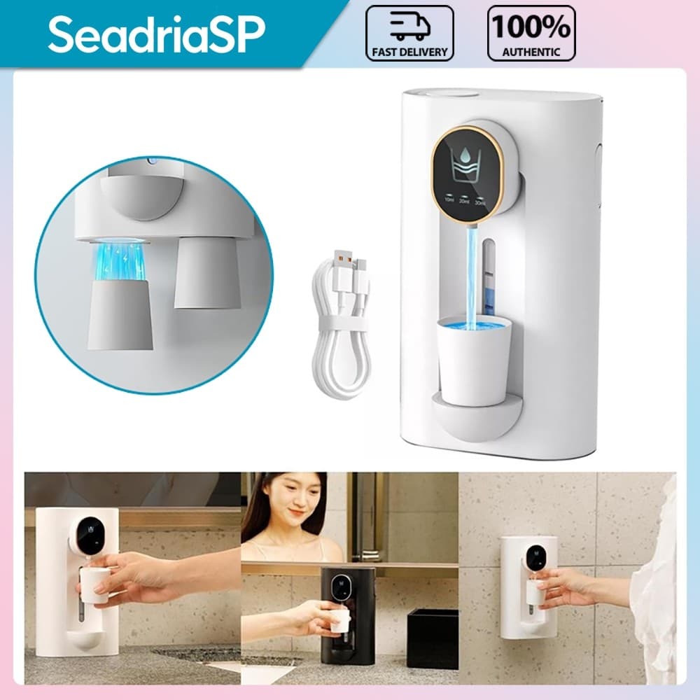 Dispensador De Enxaguante Bucal Para Banheiro 540 Ml Inclui 2 Copos