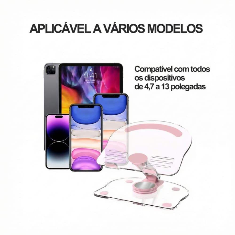 Suporte de Mesa Giratório 360° Dobrável, Modelo Resistente para Uso Profissional e Doméstico