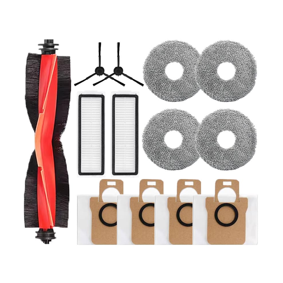 Para Xiaomi Robot Aspirador X20 Max / X20 Pro Escova Principal, Escova Lateral, Pano de Mop e Filtro