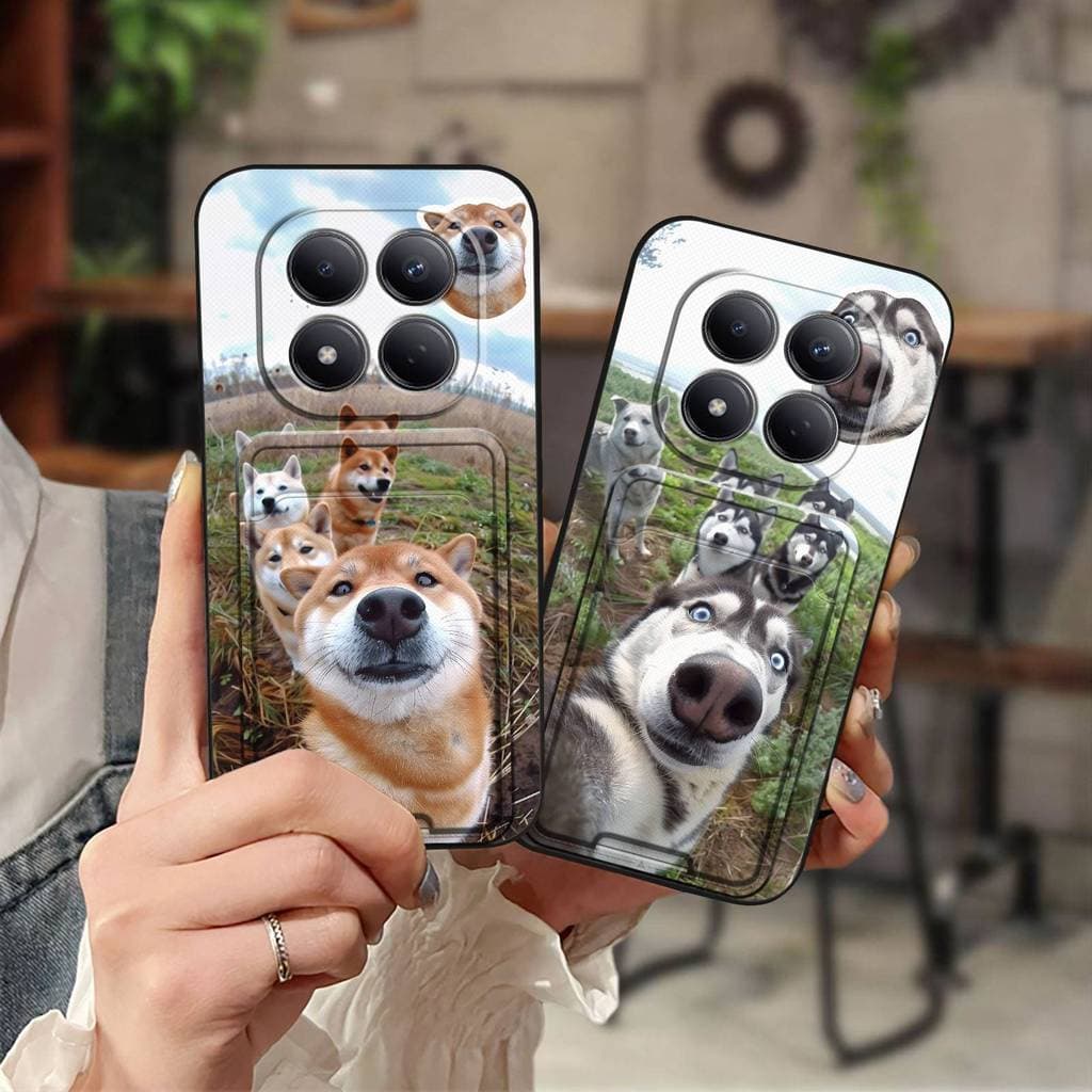Bolsa De Cartão Capa De Telefone Antipoeira Para Redmi Note15 Pro 4G Global Dog Soft case Silicone Resistente À Sujeira