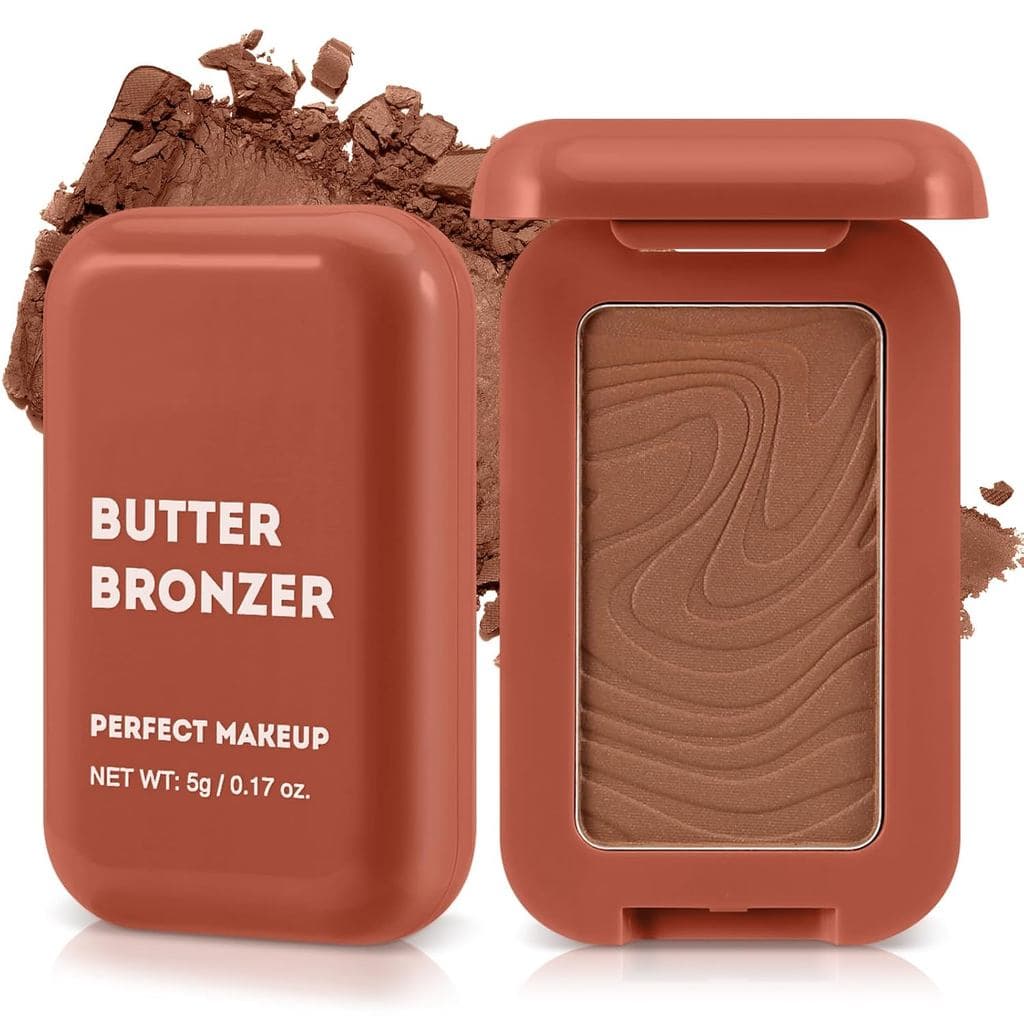 Boobeen Soft Matte Bronzer, Paleta de Contorno para o Rosto, Pó de Blush Bronzeador para Contorno, Brilho Bronzeado de L
