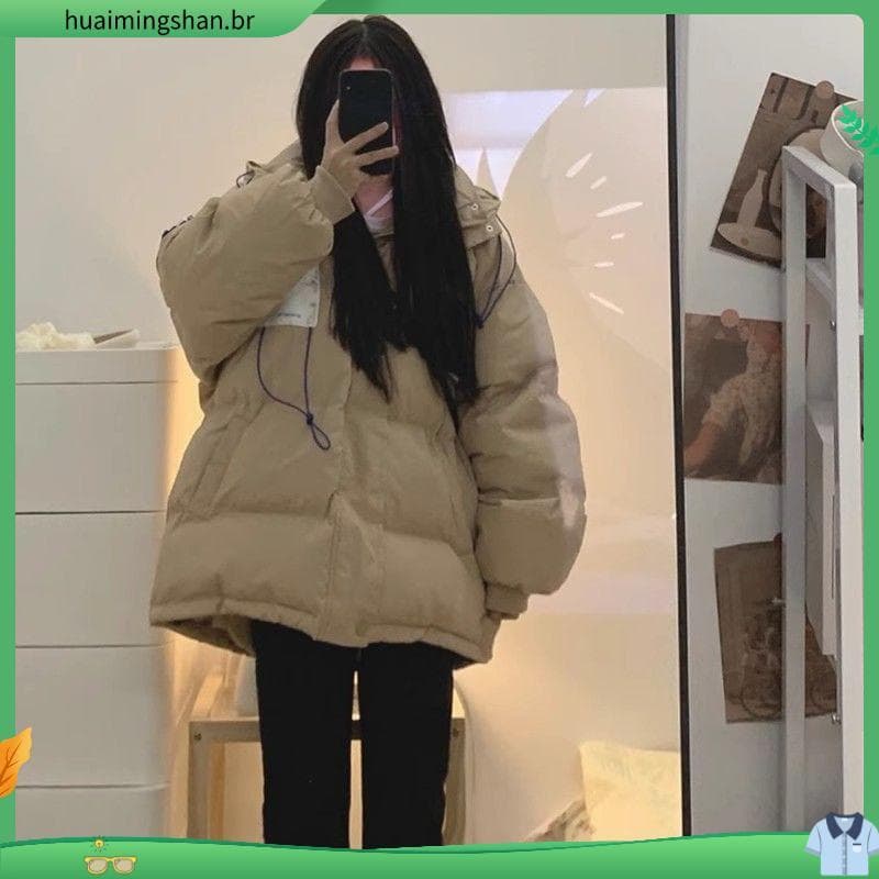 Jaqueta acolchoada de inverno, jaqueta acolchoada grossa, Design feminino, estilo preguiçoso, jaqueta de pão, nicho, jaq