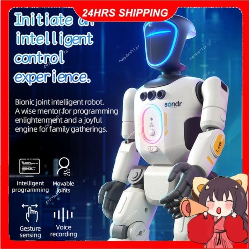 Robô RC Inteligente Controle Remoto AI Brinquedo De Dança Programável Presente Para Infantil
