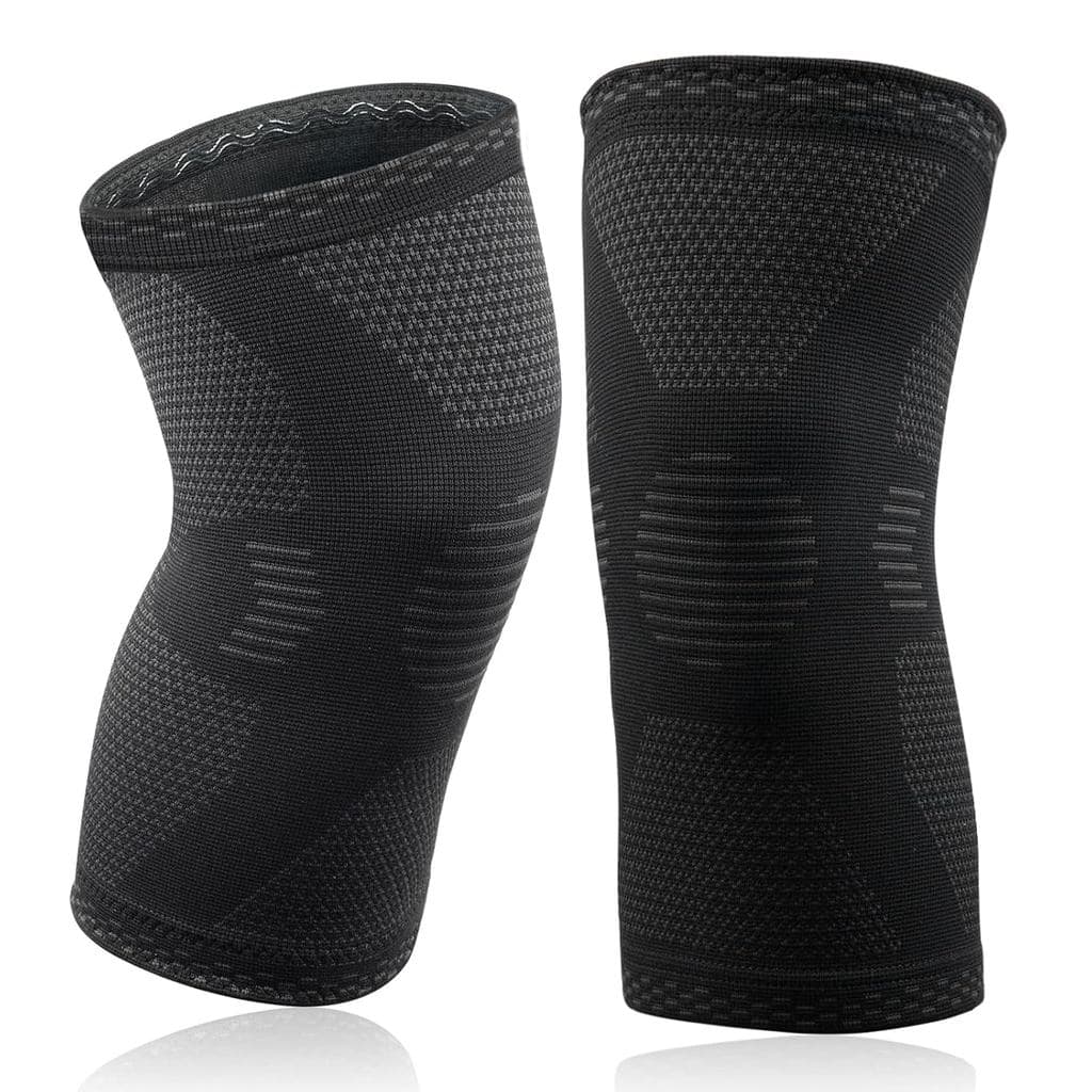 Joelheiras esportivas ACWOO, joelheiras de compressão de 2 peças, joelheiras para ligamentos, joelheiras para artrite, j