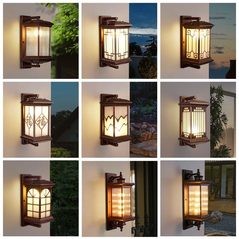 Luz de parede ao ar livre à prova dwaterproof água europeu ao ar livre varanda jardim Villa luz porta parede pendurado l