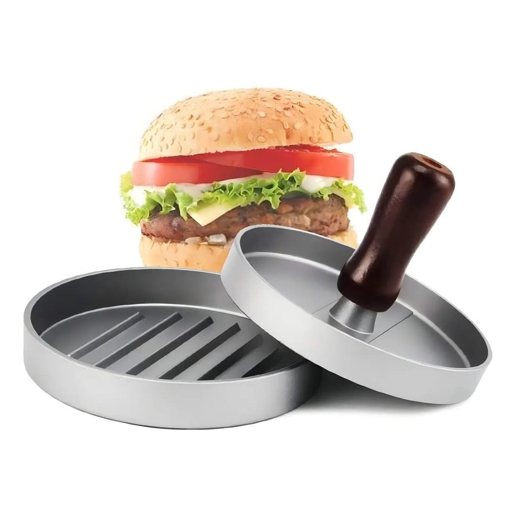Modelador De Hambúrguer Clássico Burger Press Alumínio 11cm Prensador