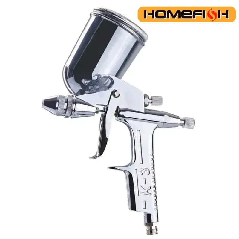 Mini Pistola Pneumática Com Bico De 125ml 0.5 Mm Para Reparo De Pintura De Carro