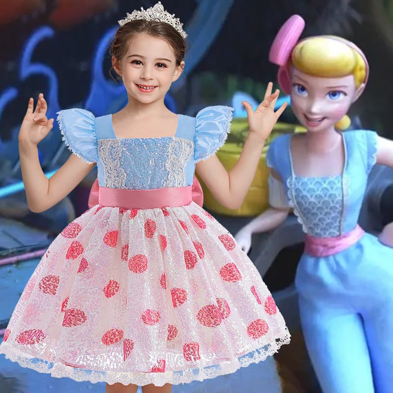 Venda quente pastor menina menina vestido de manga voadora renda Pettiskirt crianças vestido de princesa