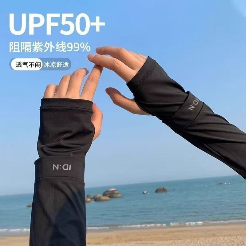 Manga de seda gelada Manga protetora solar de verão Manga para guarda-sol Manga para ciclismo Manga para braço ao ar liv