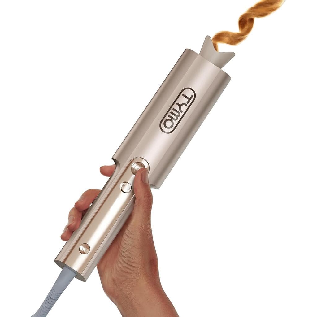 TYMO CurlPro Plus - Modelador de Cabelo Automático Rotativo - Varinha de Modelagem com Cilindro Longo Aprimorada para Ca