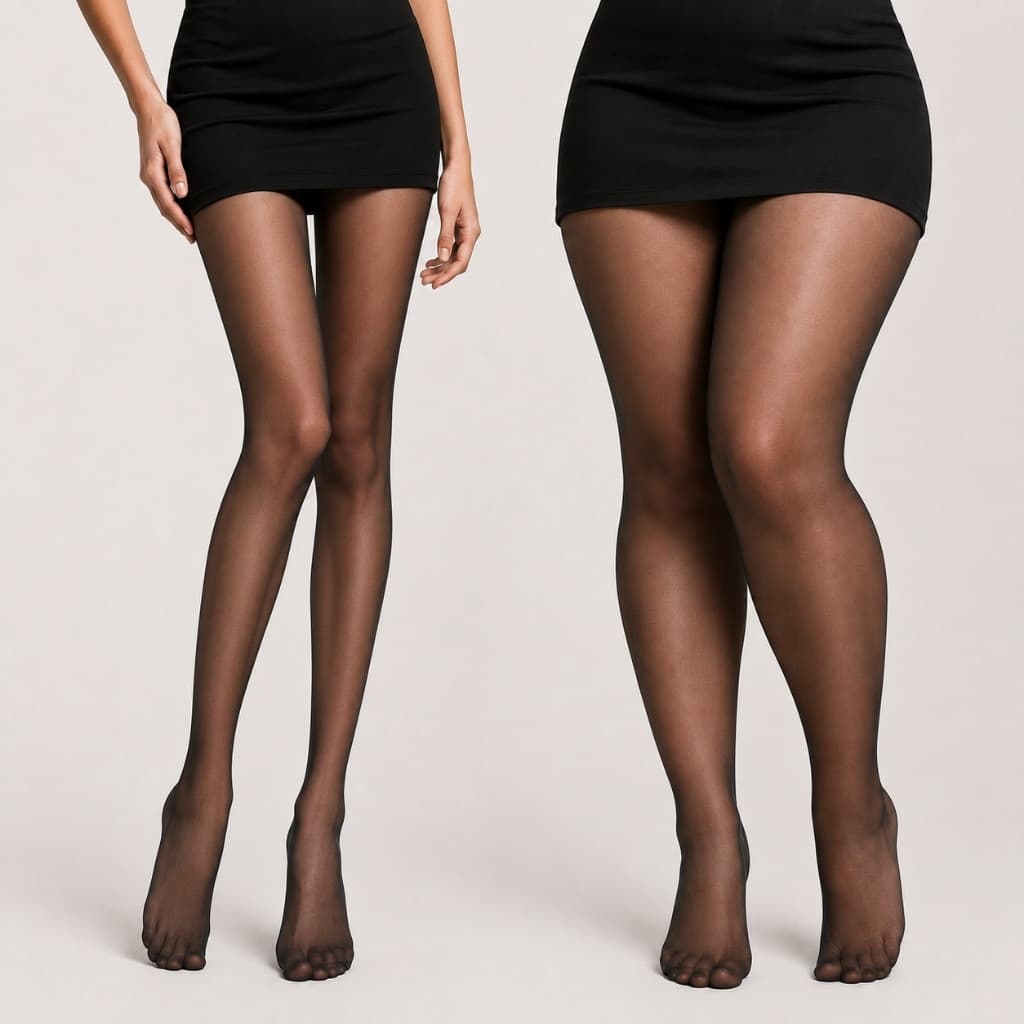 Kit com 2 meias calça femininas, meias calça translúcidas. Meias calça elásticas e confortáveis.