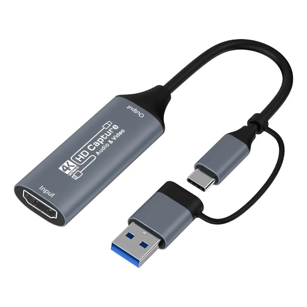 Placa de Captura 4k 30Hz Gravador USB 3.0 Tipo C HDMI JC-TYC/USB-CAP