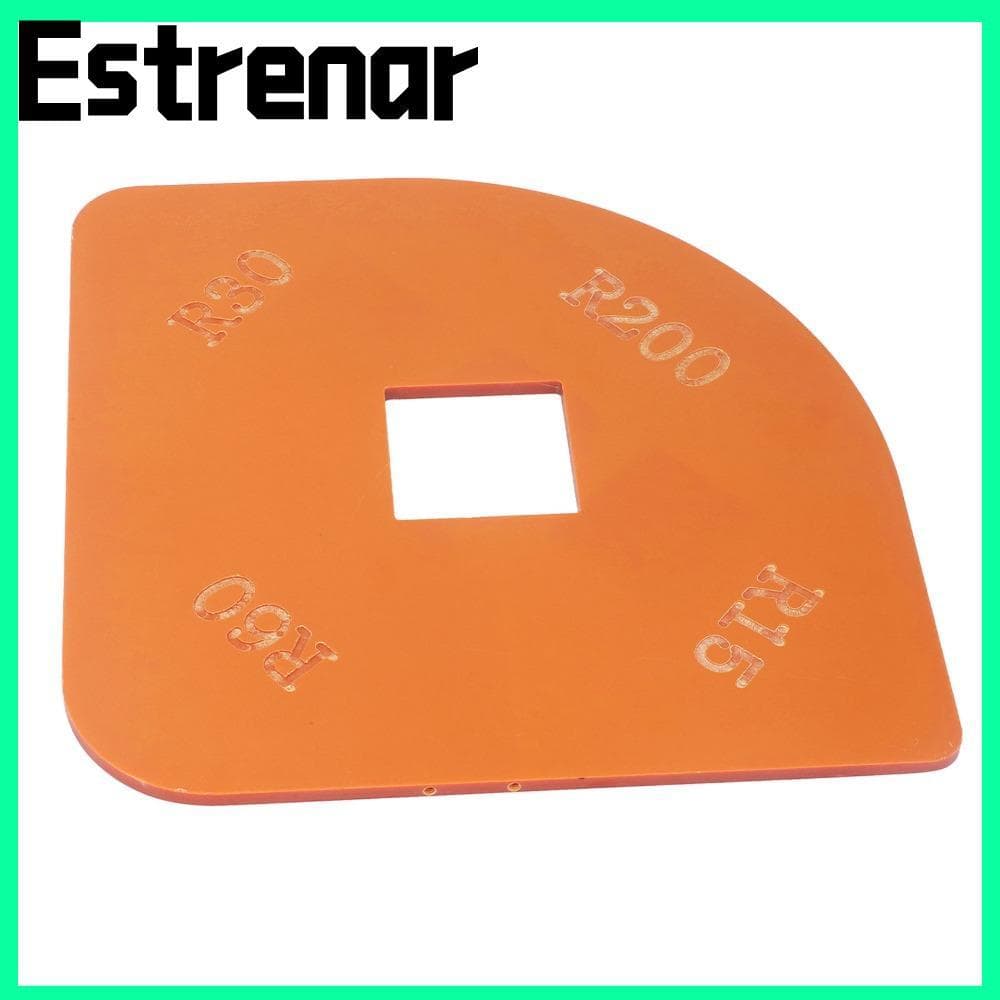 Gabarito De Modelo De Raio ESTRENAR , Roteamento De Canto Com Design De Localizador De Placa Combinada