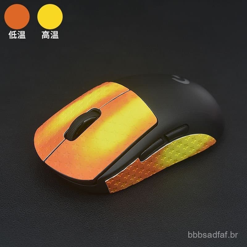 Novo produto: Adesivo para mouse "Shit King", adesivo protetor anti-suor que muda de cor com a temperatura, adequado par