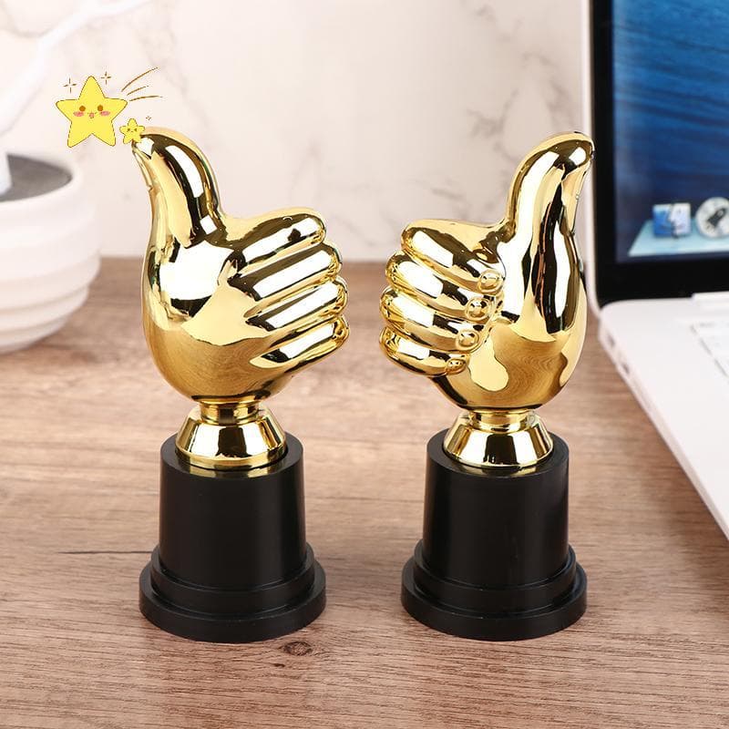 [JBTH] 1 Peça Mini Prêmios Troféus Recompensa Polegares Troféu Brinquedos Kidspetition Vencedor Prêmio Para Crianças Lem