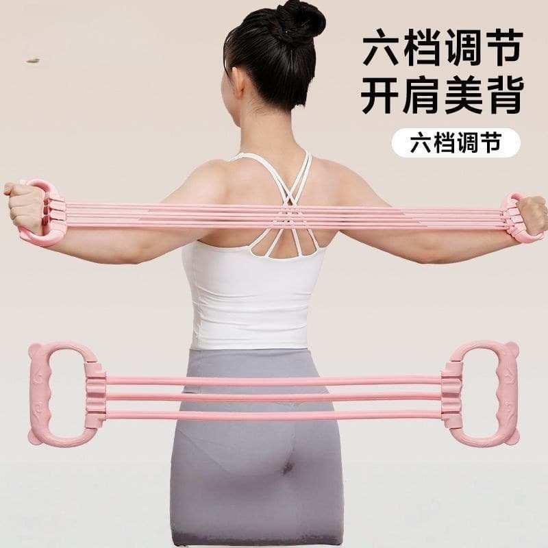 Tensor de orelha de gato feminino aberto para trás bonito ombro elástico resistência banda Yoga alongamento Fitness tens