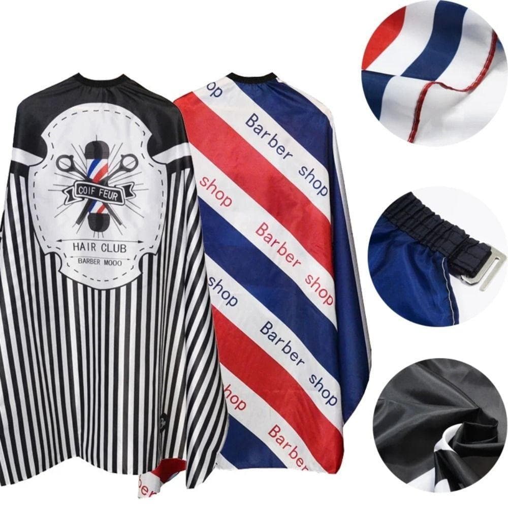 Capa De Corte De Cabelo , Vestido De Cabeleireiro Com Padrão Profissional , Aventais Retrô Antiestáticos Para Salão De B