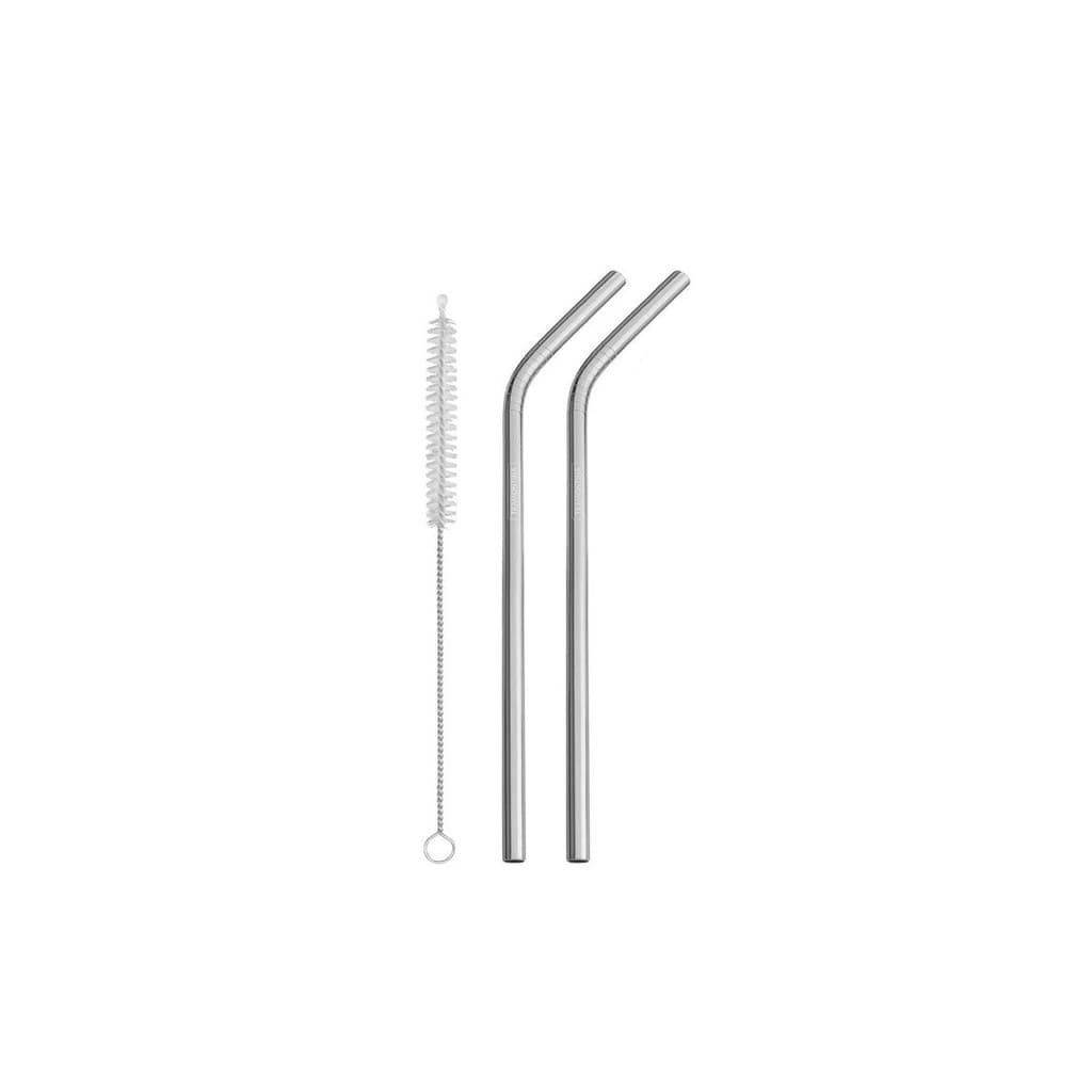Conjunto 2 Canudos Inox + 1  Escova James F