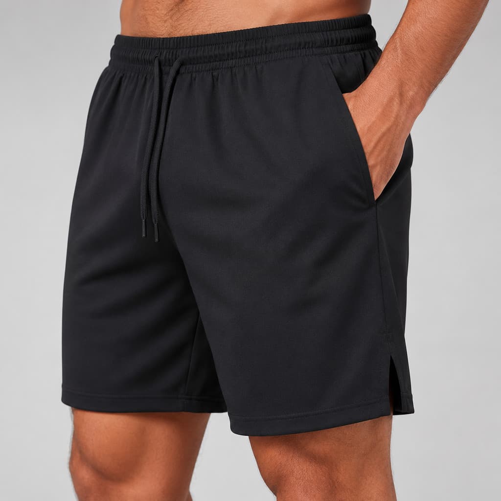 Bermuda Masculina de Poliéster cordão ajuste Liso premium Slim Casual Praia Academia envio 24 horas