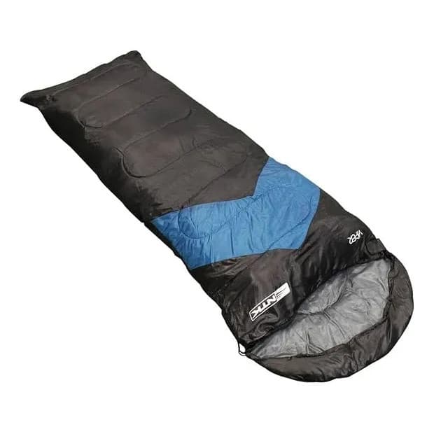 Saco de Dormir NTK Viper 5°C a 12°C Azul e Preto Trekking  Acampamento