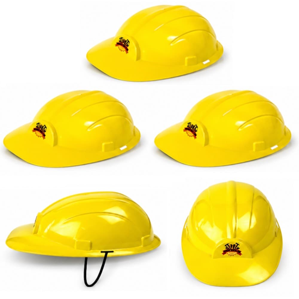 Kit 5 Capacetes Construtor Obras para Festa Infantil Lembrança de Aniversário