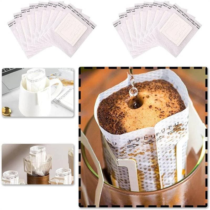 Aether 50 Peças Sacos De Filtro Descartáveis Para Copo De Café , Escritório , Viagem , Fermentação E Chá , Ferramenta De