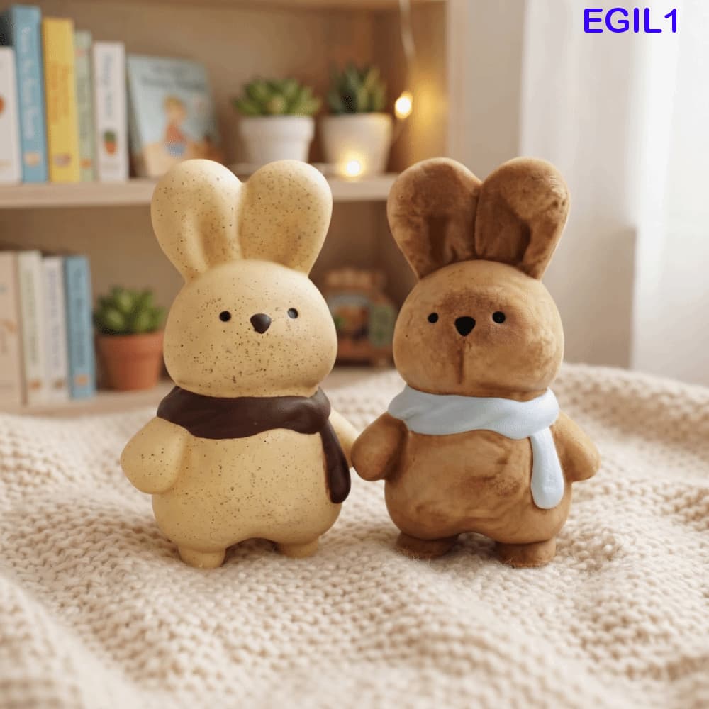 EGIL1 Brinquedos De Apertar De Coelho , Moles De Recuperação Lenta Super Macios Ascensão Fofo