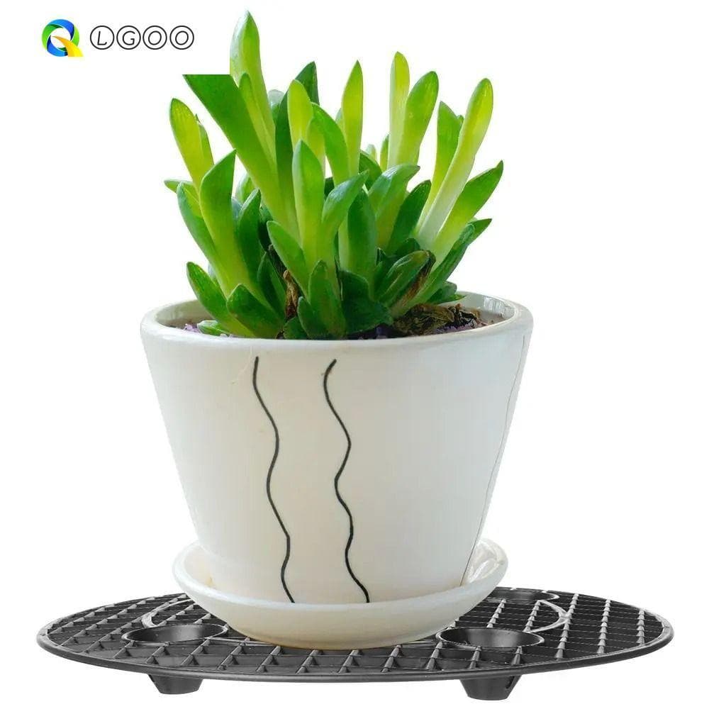 Bandeja Para Vasos De Flores LGOO , Elevador De Vaso De Nível De Planta Durável De Plástico , Redonda Plantas De Alta Qu