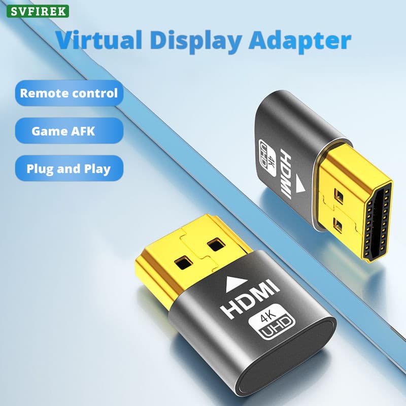 HDMI Manequim Plug Adaptador De Exibição Virtual DP 4K Emulador