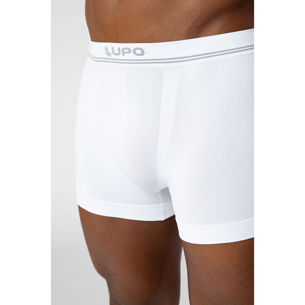 Kit 6 Cuecas Lupo Boxer Poliamida Sem Costura Box Masculina Toque Gelado Respirável e Confortável