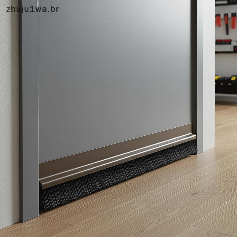 Escova De Vedação Inferior Da Porta , Tira De PVC Resistente Ao Desgaste , Anti-Insetos , À Prova De Poeira Para Portas