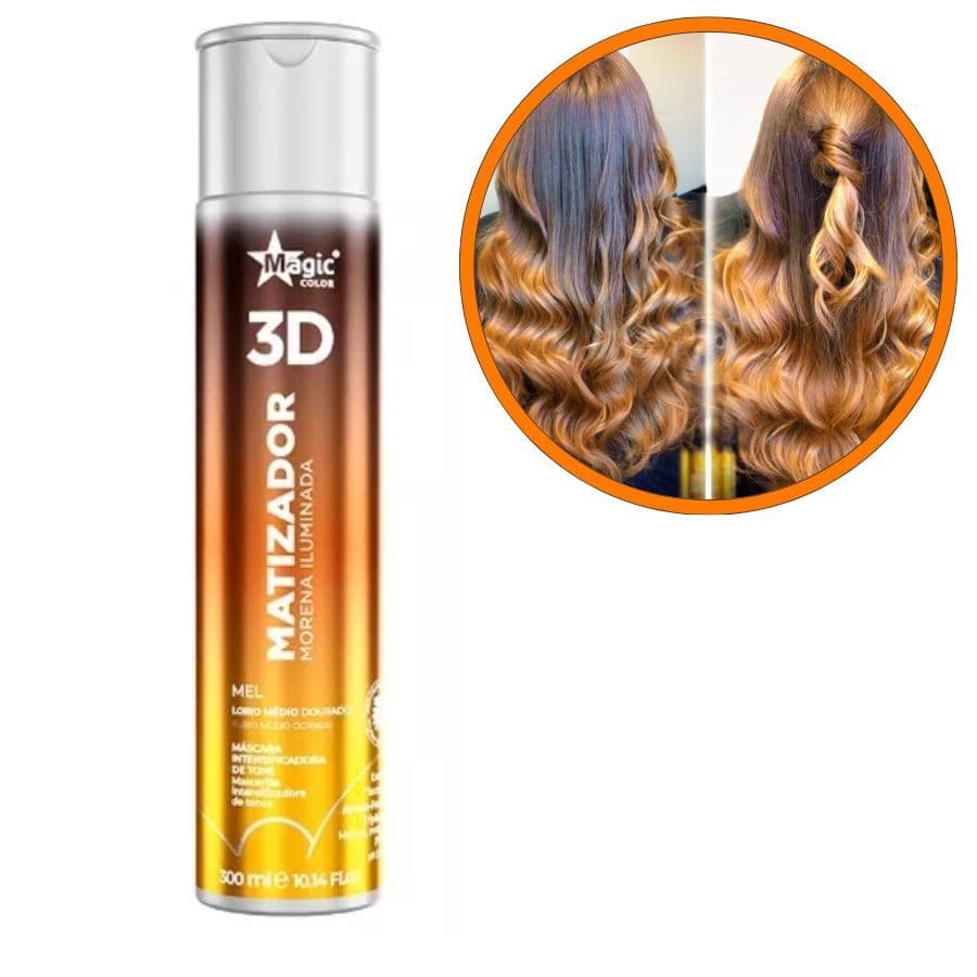 Matizador 3D Morena Iluminada Mel 300ml Magic Color