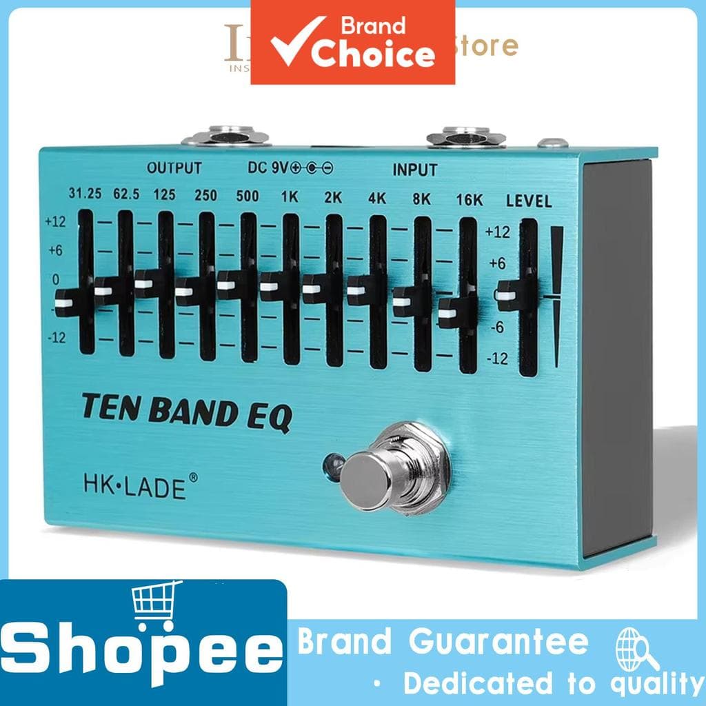 Pedais De Efeito EQ De Dez Bandas , Mini Equalizador Único , Pedal De Guitarra Elétrica , True Bypass , Acessório Para M