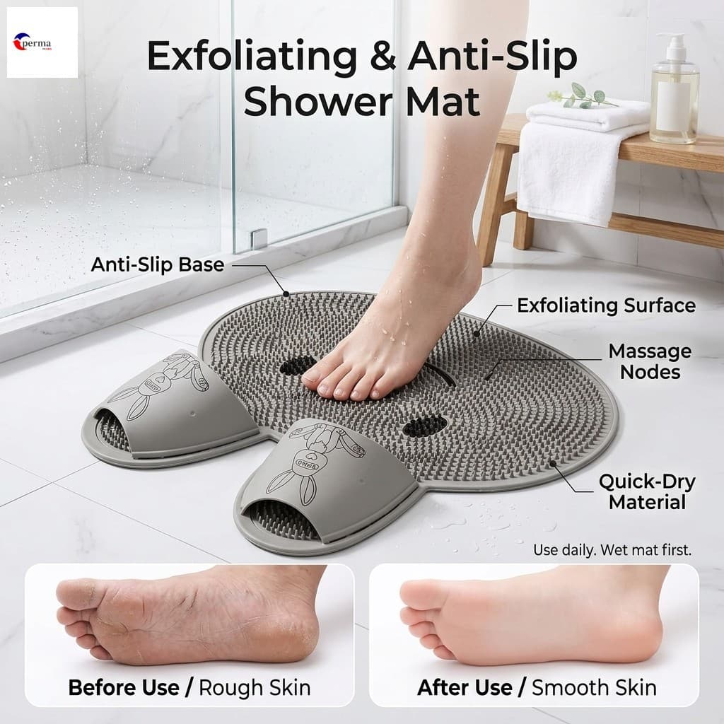 Anti Deslizamento Chuveiro Pé Purificador Esteira PVC Massagem Almofada De Banho Remoção Da Pele Morta Ventosa 30x45cm