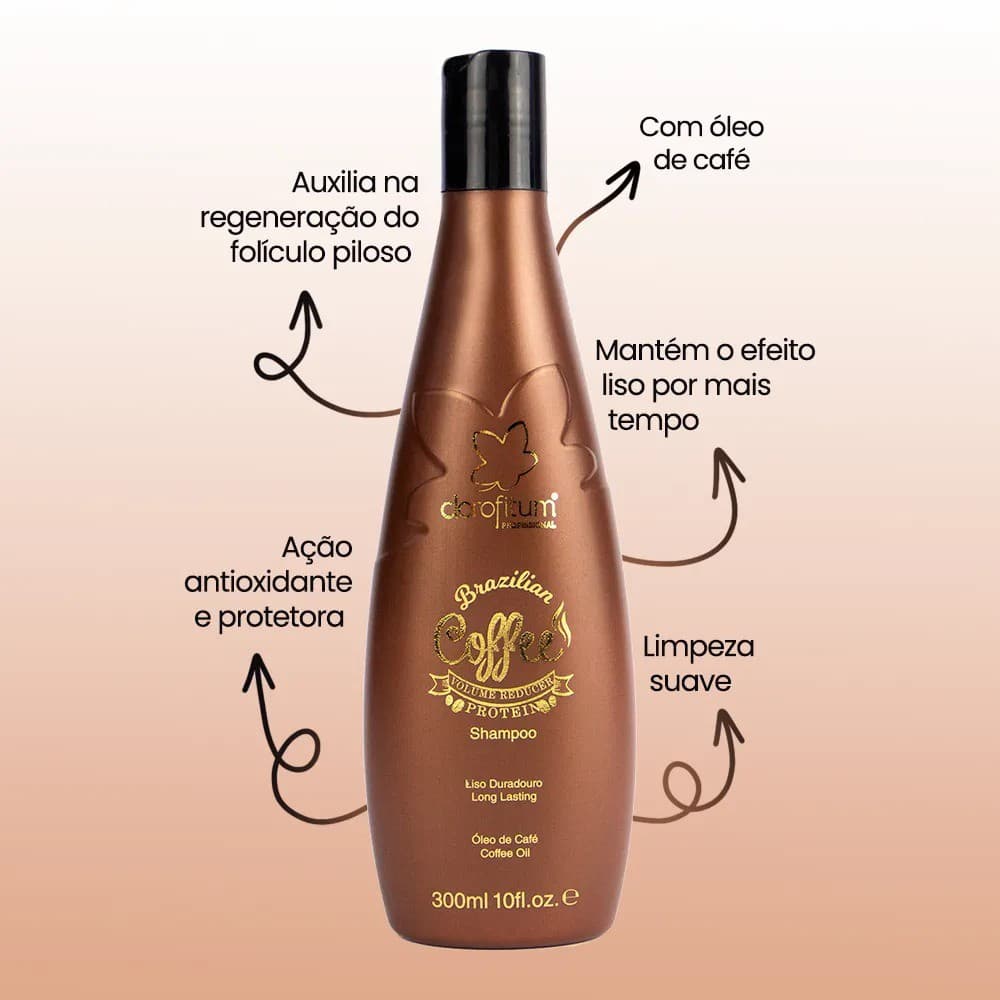 shampoo de cabelo Brazilian Coffee  300ml