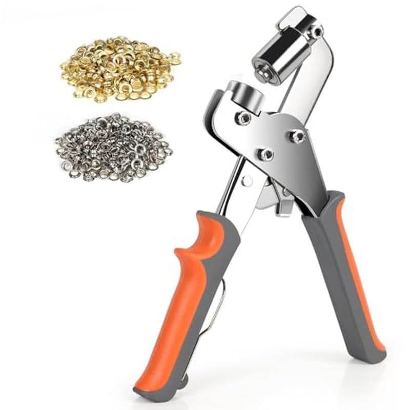 Kit De Ferramentas De Ilhós , 3/8 Polegadas (10 Mm) Alicate De Ilhó De Metal Portátil Ferramenta De Perfuração Para Lona