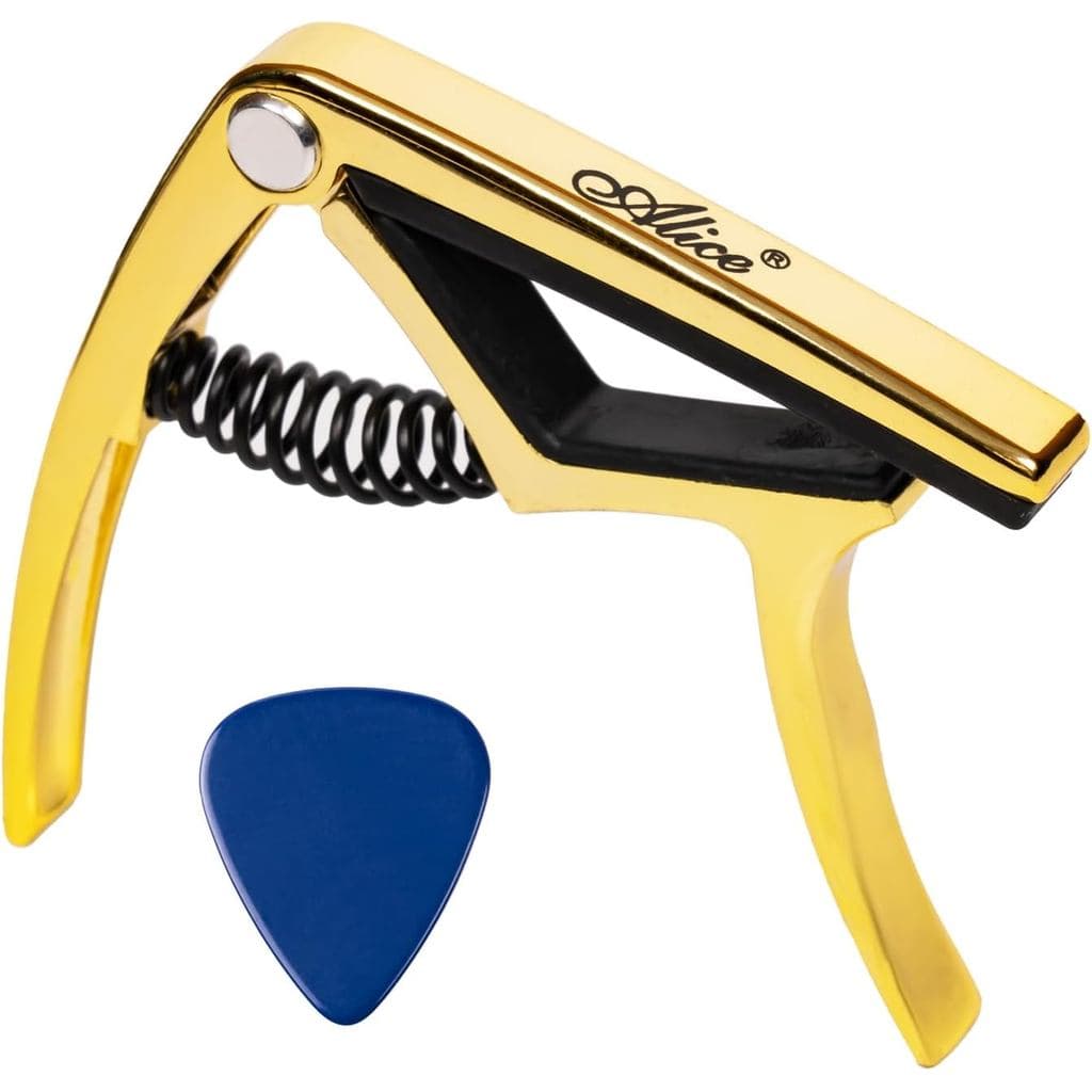Capo de Guitarra Alice para Acústica/Elétrica com Palheta de Guitarra, Capo para Guitarra Elétrica, Capo de Gui