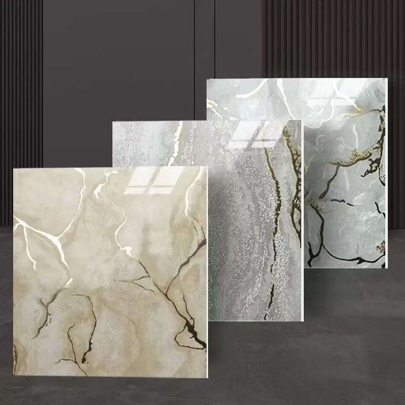 Imitação de mármore dourado 3d renovação de parede adesivos decorativos à prova de óleo à prova dwaterproof água papel d