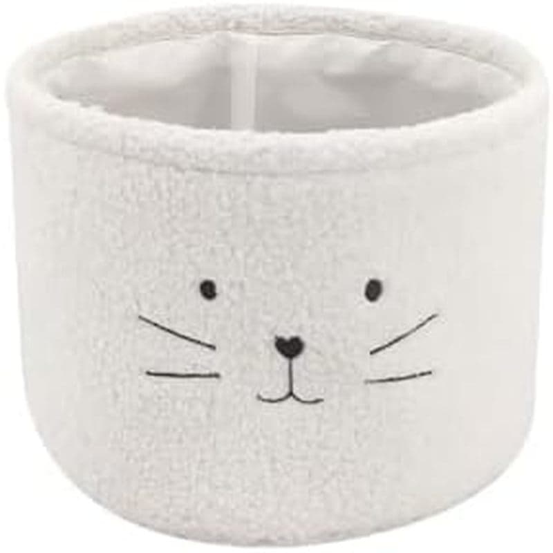 Cesta De Armazenamento De Mesa Fofa Para Uso Doméstico , Organizador De Artigos Diversos De Balde De Pelúcia Macio , Cub