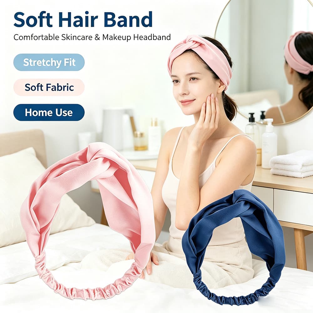 Cetim De Seda Torção Turbante Bandana Para Mulheres Lavagem Cabeça Envoltório Headwrap Maquiagem Esporte Yoga Banda Meni