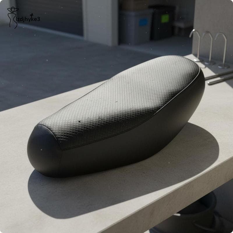 [lzdjhyke3] Capa De Assento De Motocicleta À Prova D'água Malha Acolchoada Selim De Bicicleta Couro PU Conforto Para Pro