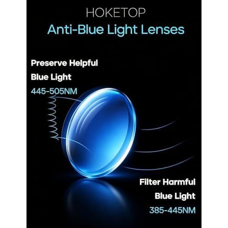 Óculos de luz azul masculino computador proteção ocular antifadiga | Óculos bloqueadores de luz azul, adequados para hom