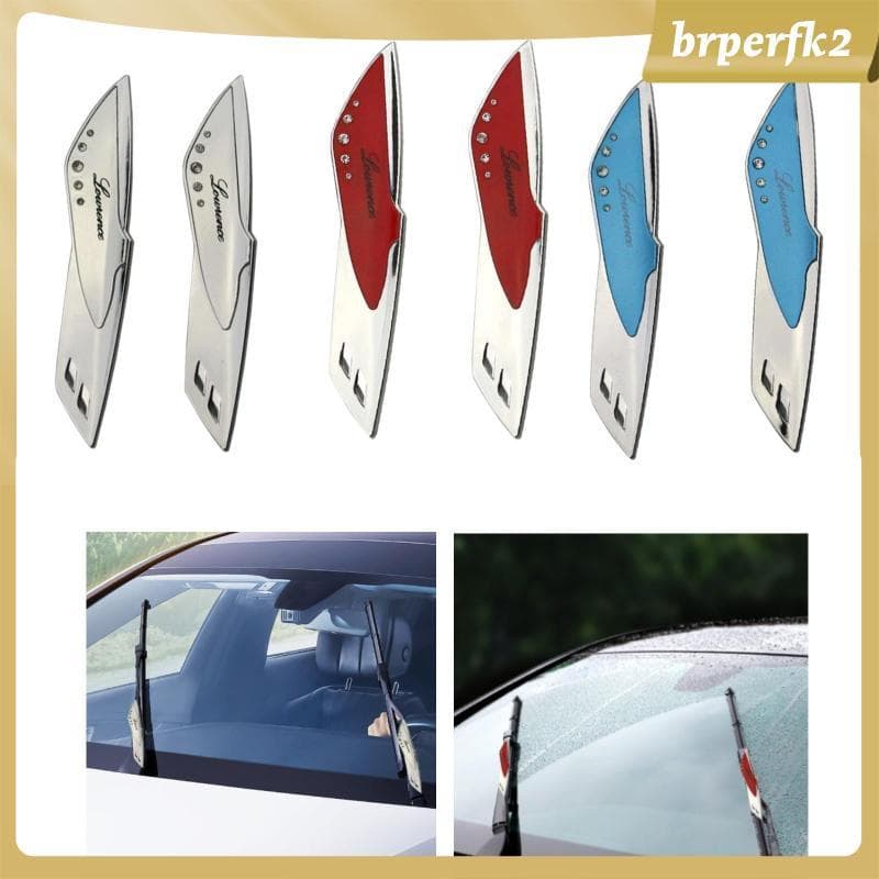 [Brperfk2] 2 Peças De Limpador De Para-Brisa De Carro , Pressurizador , Spoilers De Lâmina De Asa