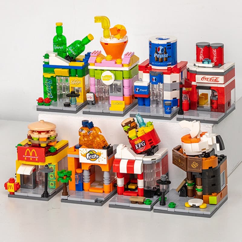 Lego Brothers Compatível Lego Pequenas Partículas Montadas Blocos de Construção Educacionais Crianças Construindo Vista