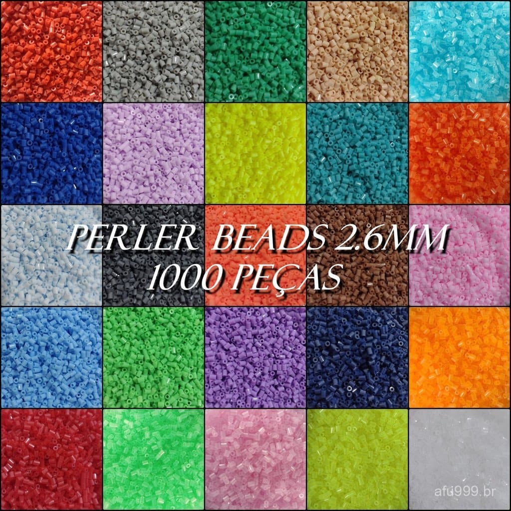 Perler Hama Beads 2.6mm Pixel Arte 1.000 Pçs escolha a Cor.
