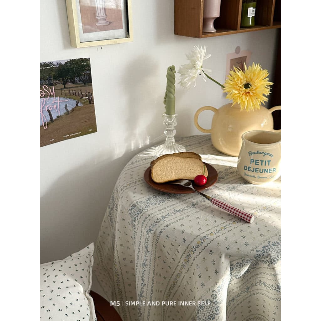 Arte francesa puro algodão dormitório pano de mesa foto pano de mesa de café pano de mesa redonda tapeçaria cortina