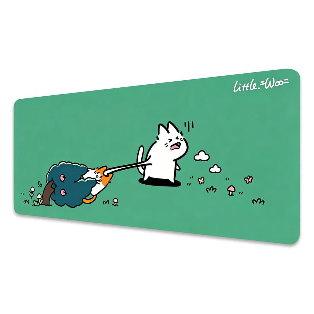 Dois Gatos 80 * 30cm Mouse Pad Grande MousePad Antiderrapante Longo 3mm Tapete De Mesa