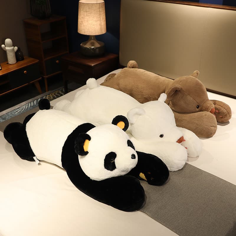 LumiTots novo estilo Panda boneca criativa urso de pelúcia boneca brinquedo bonito dormir travesseiro boneca
